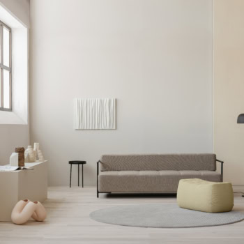 1-stav Eik Tyrifjorden rustikk parkett i en stue