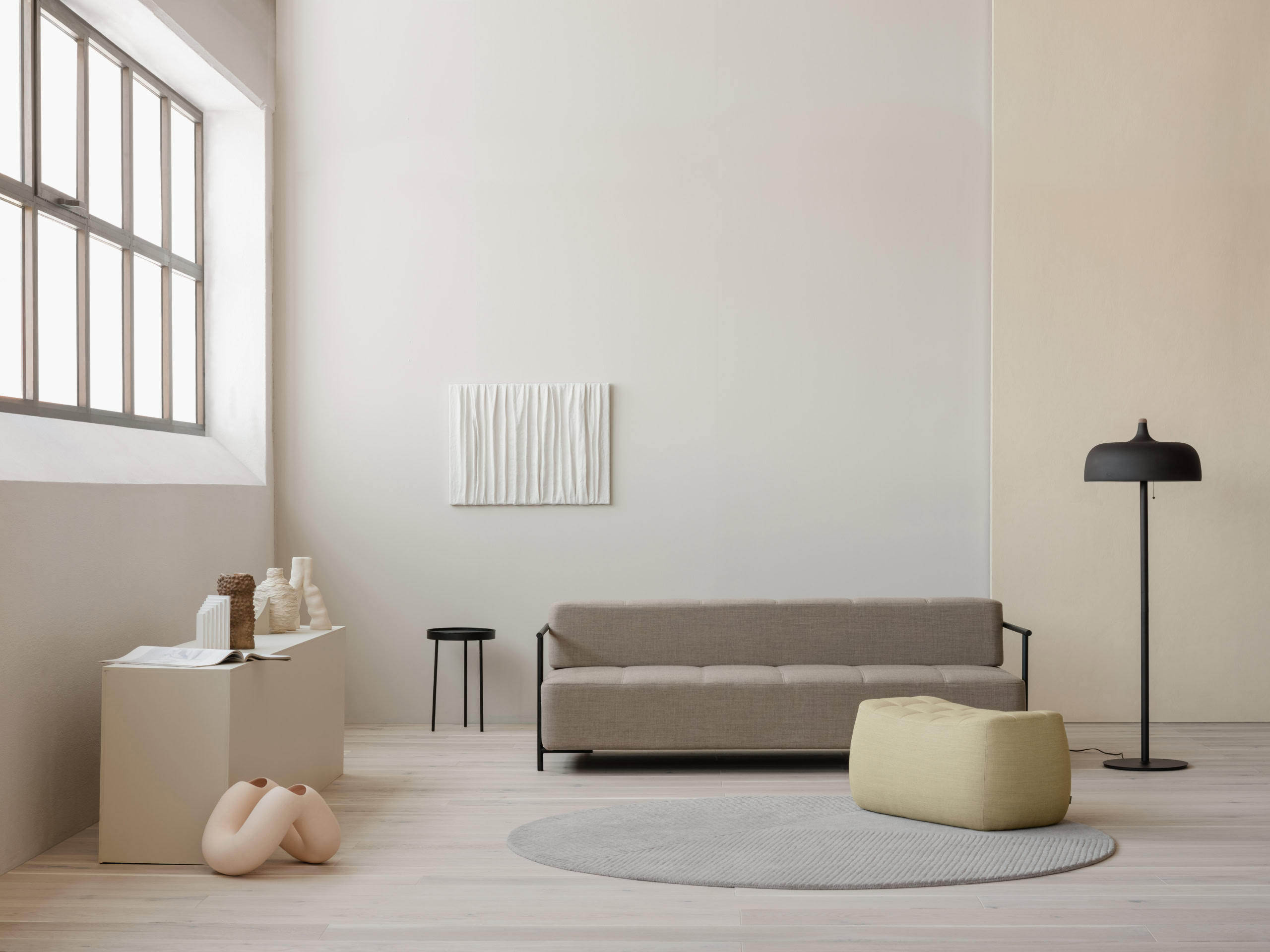 1-stav Eik Tyrifjorden rustikk parkett i en stue