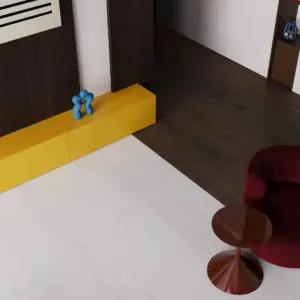 Snøfjell 1-stav Ask hvitmattlakket parkett